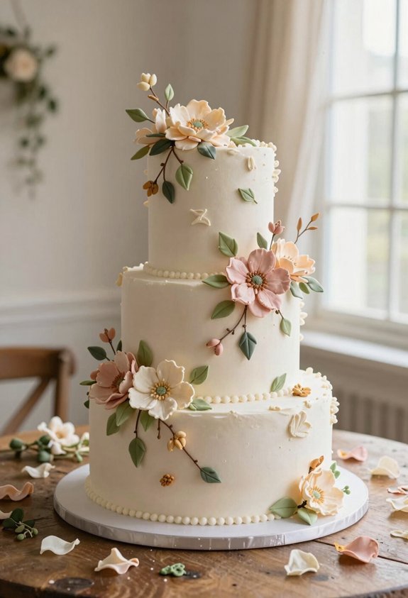 elegant sugar flower cascade