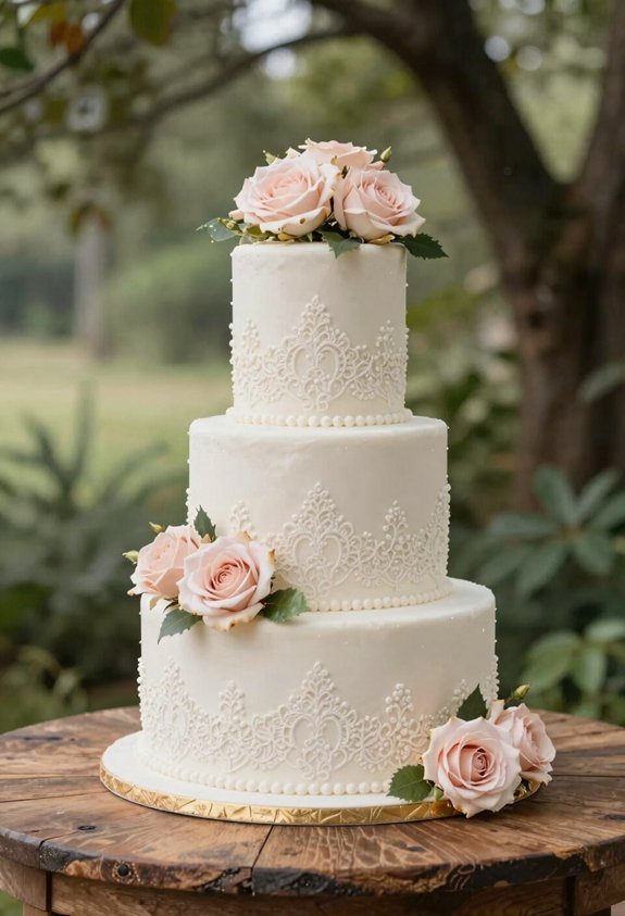 elegant traditional wedding cakes