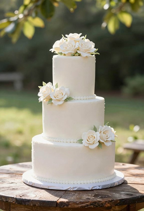elegant white fondant perfection