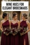 elegant wine colored bridesmaid dresses