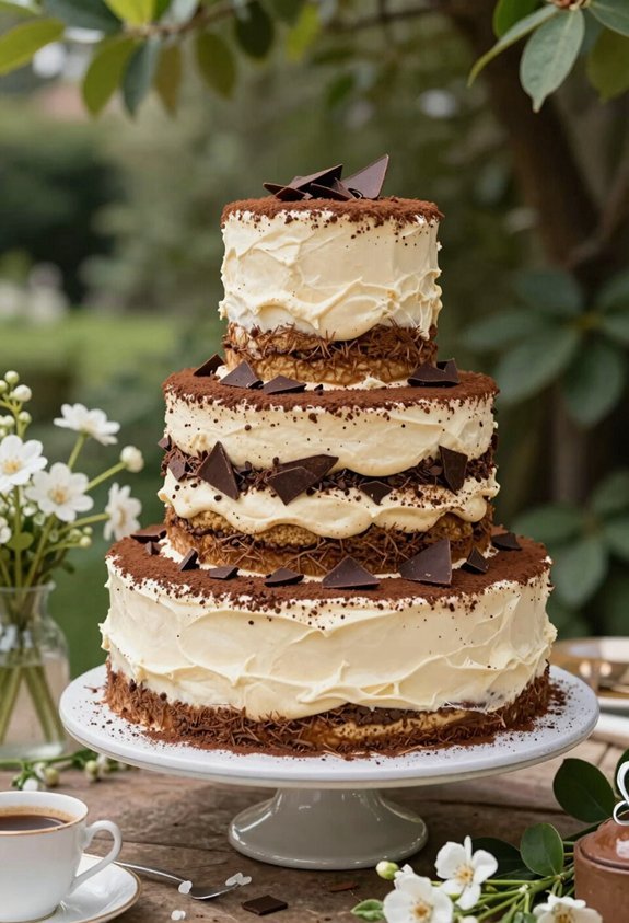 espresso soaked chocolate topped delight