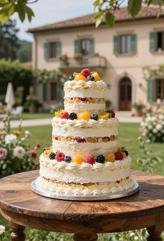 festive ricotta marzipan elegance