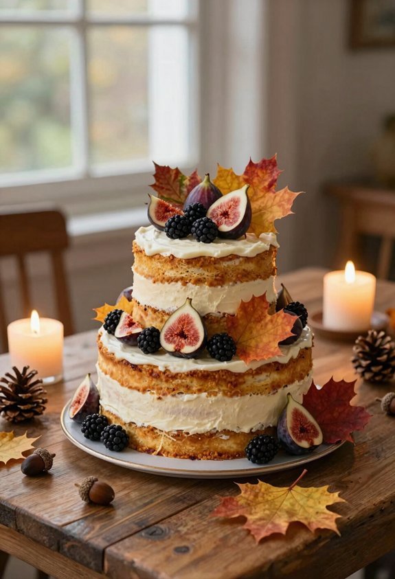 fresh figs blackberries leaves