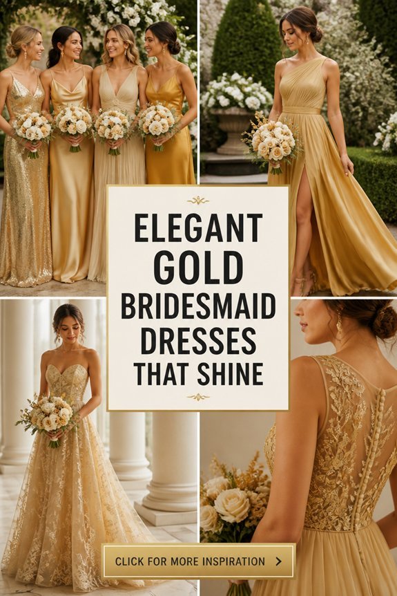 gold bridesmaid dress factors