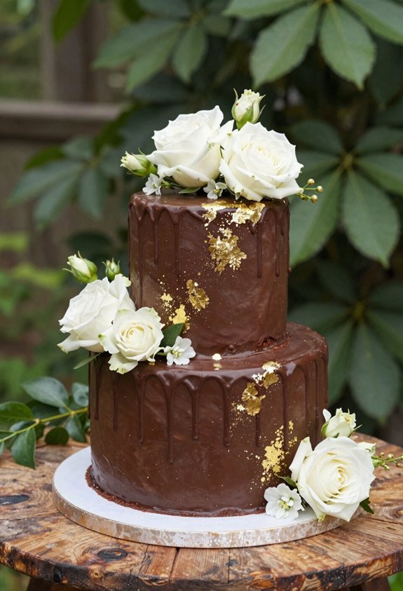 gold edged chocolate elegance