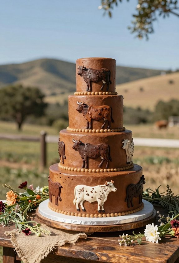 golden cattle iron embellishments