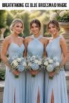 ice blue bridesmaid dresses