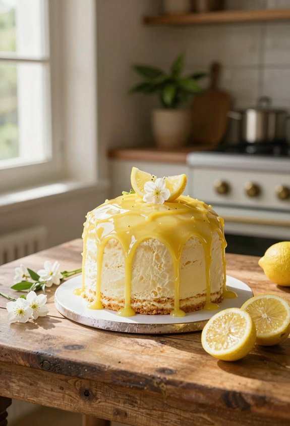 lemon dome cake elegance