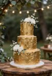 luxurious gold wedding cakes