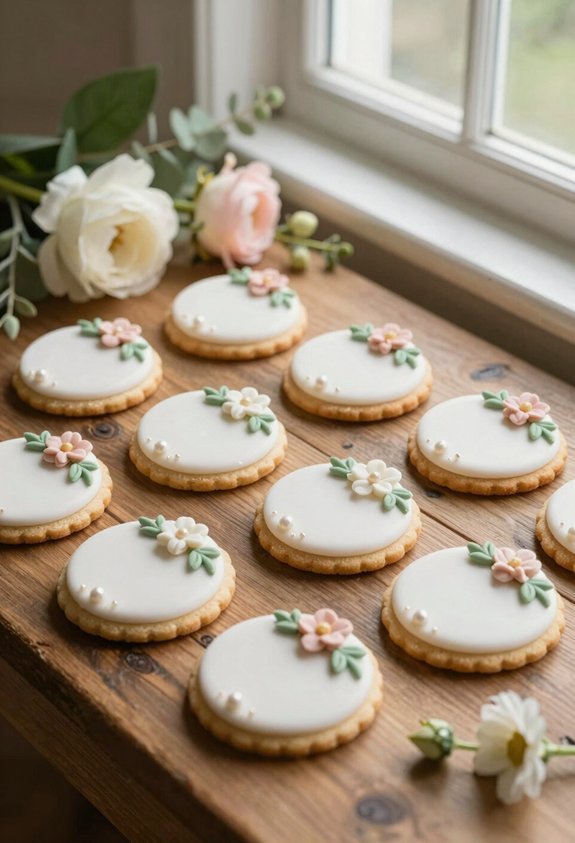 mini wedding cake cookies