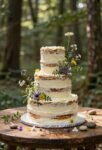 natural minimalist wedding cake