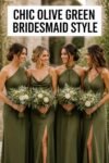 olive green bridesmaid dresses