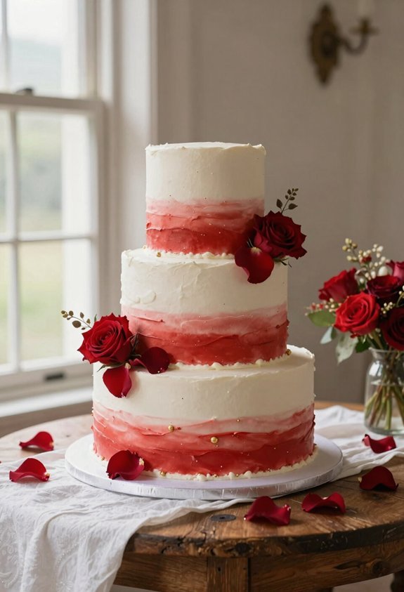 ombre buttercream wedding cake