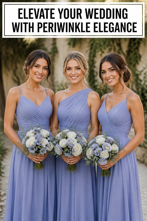 periwinkle bridesmaid dresses