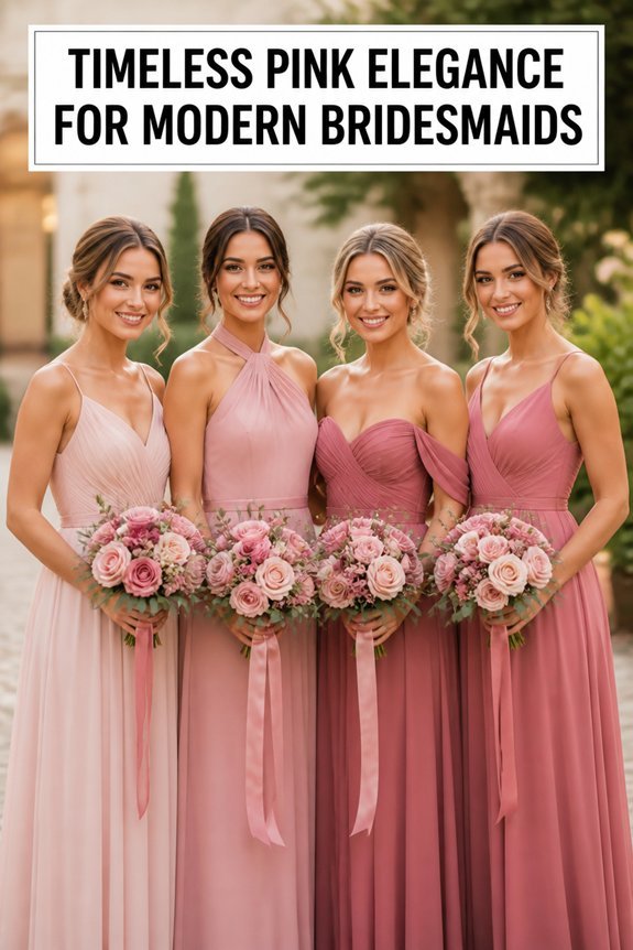 pink bridesmaid dress trends