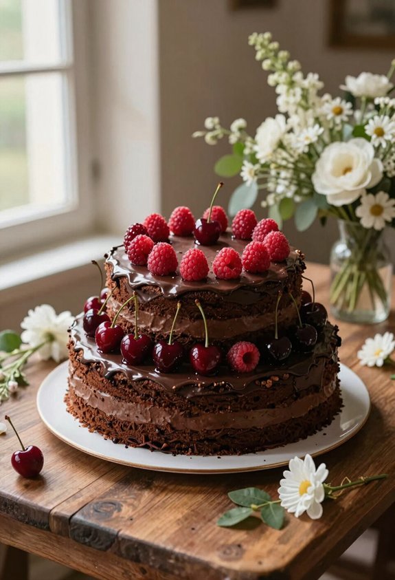 rich chocolate cherry raspberry