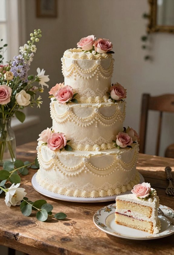 romantic vintage cake designs