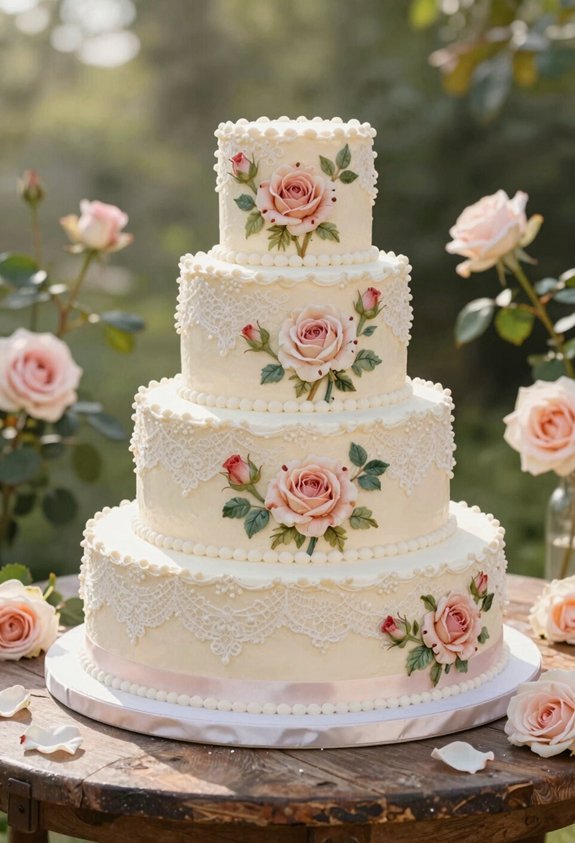 rose covered satin ribbon