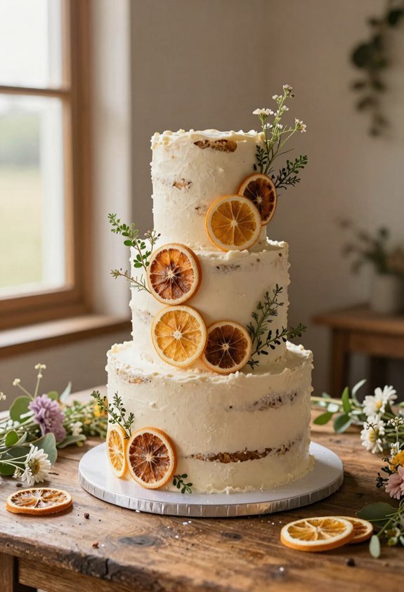 rustic citrus herb cake