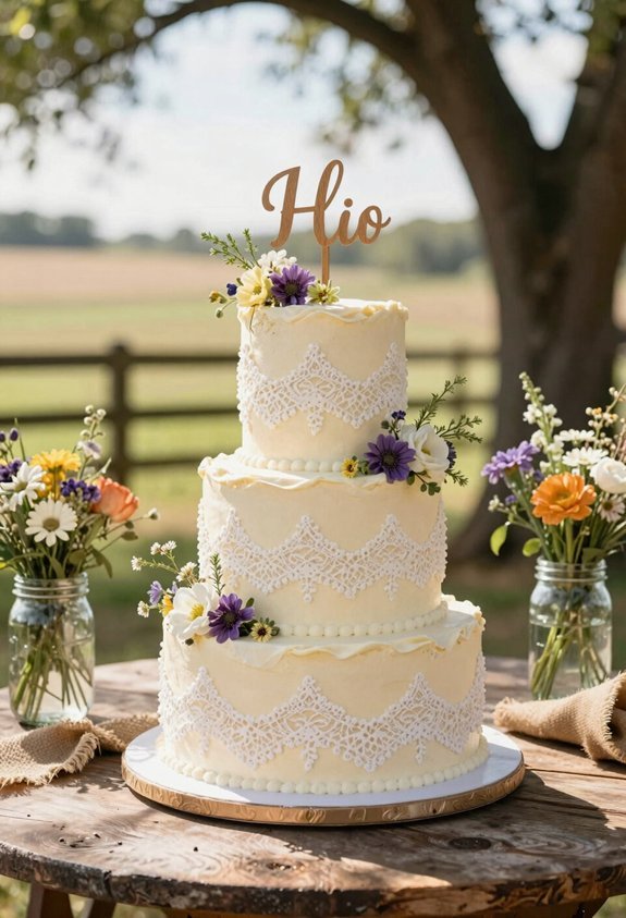 rustic western cake designs