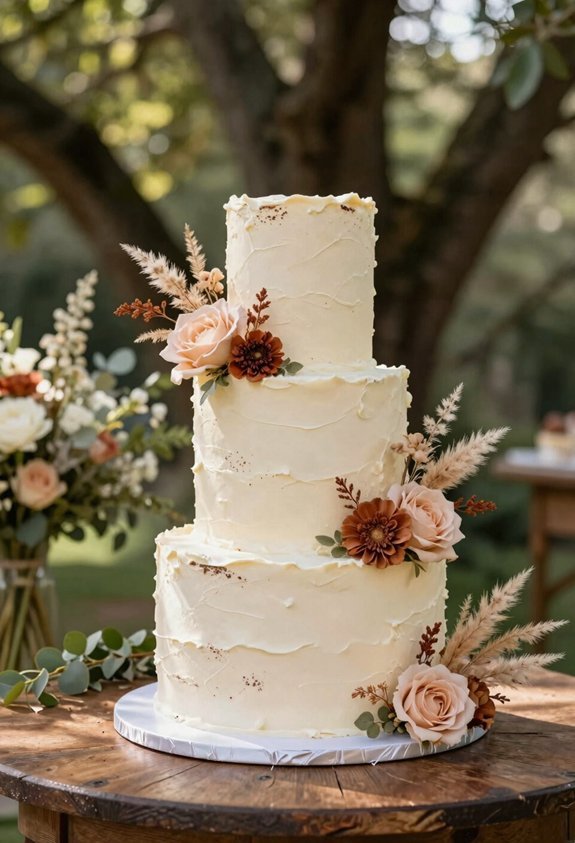 textured floral buttercream elegance