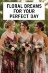 trendy floral bridesmaid dresses