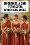 trendy terracotta bridesmaid dresses