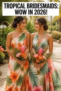 tropical bridesmaid dresses 2026
