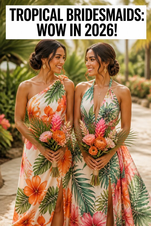 tropical bridesmaid dresses 2026