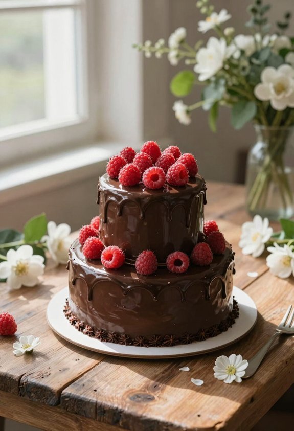 velvety chocolate raspberry elegance