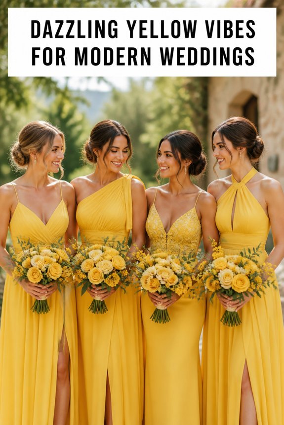 yellow bridesmaid dress trends